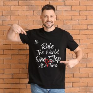 Black Typography Streetwear T-shirt